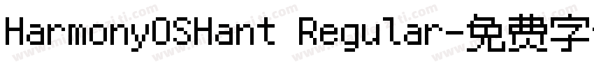 HarmonyOSHant Regular字体转换